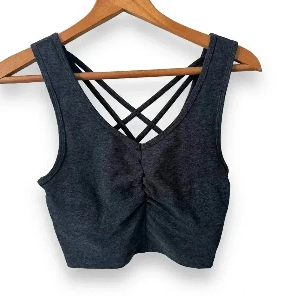 NWOT Zella sports bra cross cross back XS